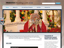 Tablet Screenshot of priestlyhealing.com